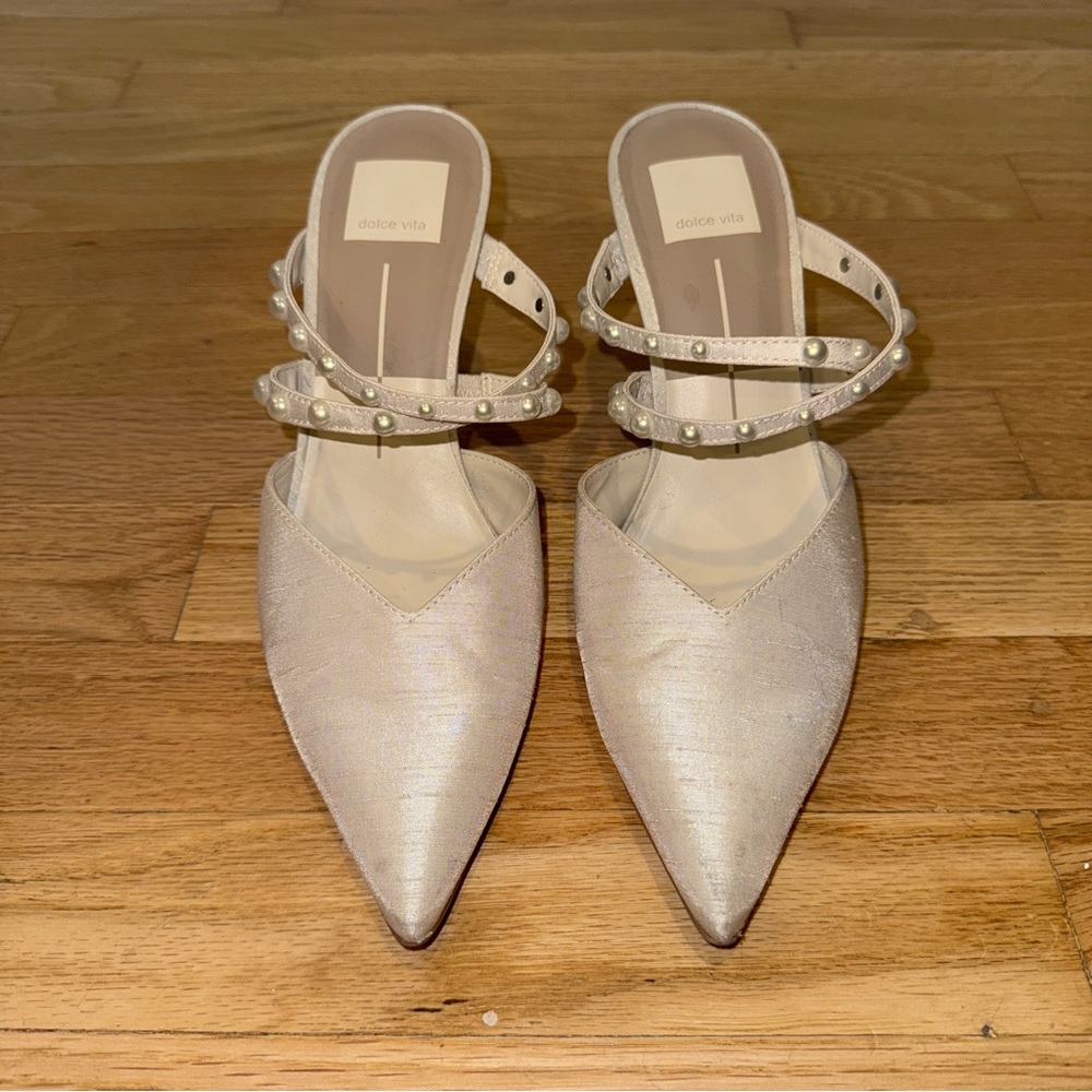 Dolce Vita Hanna Mule Ivory Pearl Size 7.5 - Picture 5 of 11